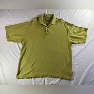 Men's Green Tommy Bahama Silk Blend Polo Shirt Size XL